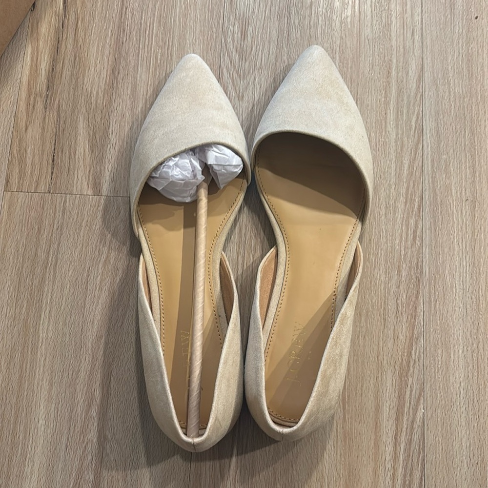 Beige J. Crew flats
